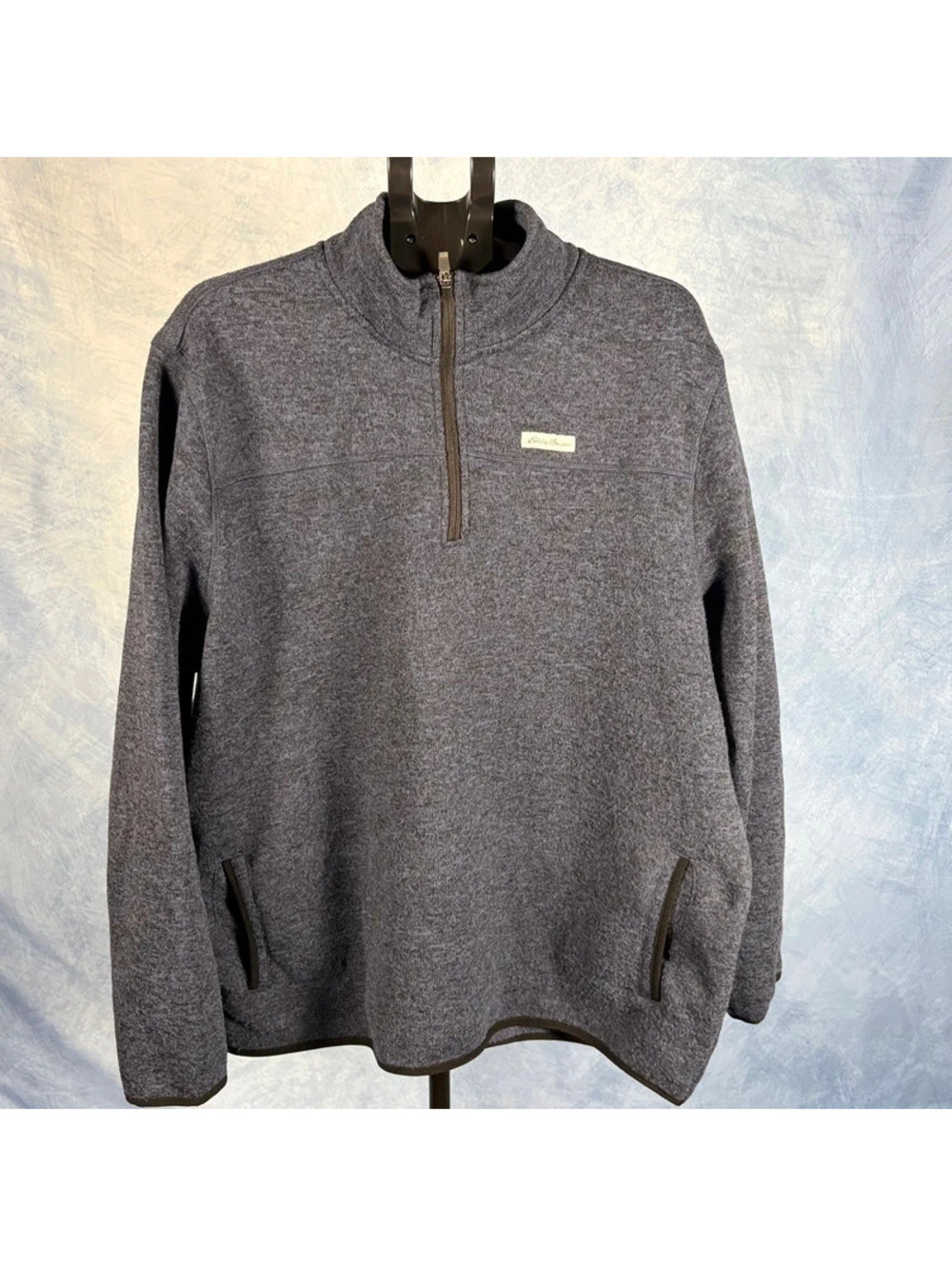 Men’s 3/4 zip Eddie Bauer sweatshirt